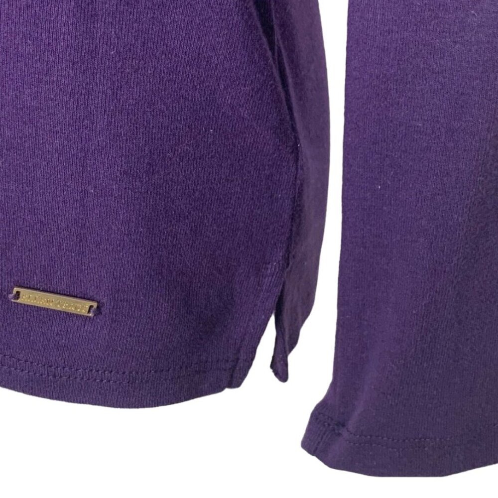 Ellen Tracy Women's Crew Neck Long Sleeve Sweaters Blackberry Size S Petite - Picture 5 of 10